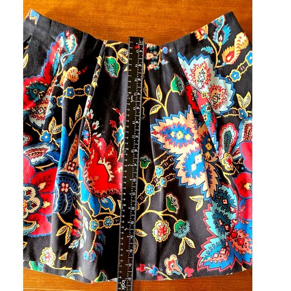 Alice + Olivia Conner Mini Skirt, Pleated, Floral, 98% Cotton, Sz 8 or M - Picture 5 of 11
